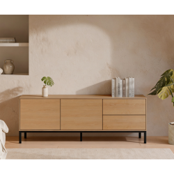 Mueble TV 2P/2C Roble...