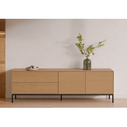 Mueble TV 2P/2C Roble...