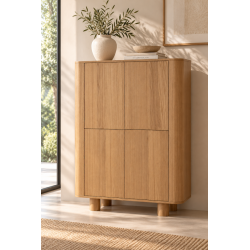 Aparador Alto 4P Roble Narel