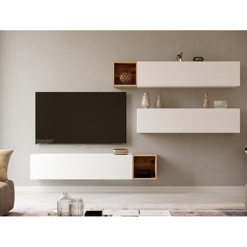 Mueble de Salón Blanco / Roble Tris 1 - Compra Online